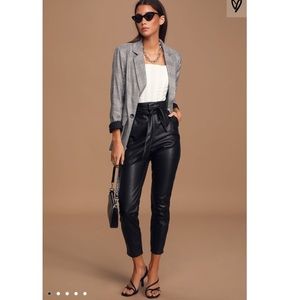 Skin In The Game Vegan Leather Paperbag Waist